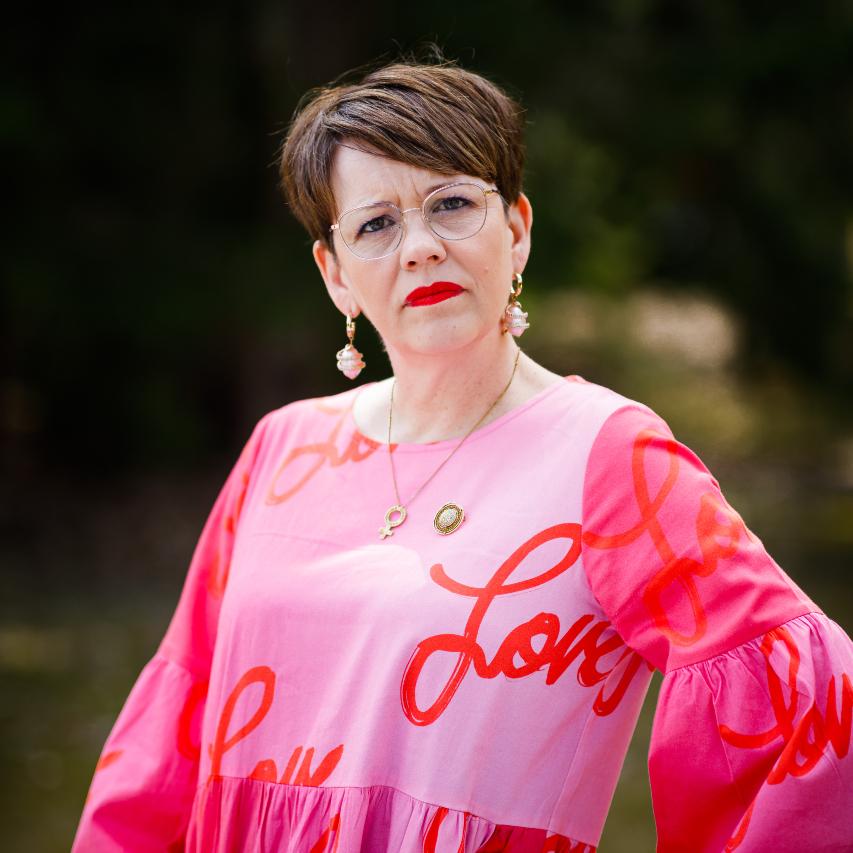 Bild på Pia Sundell, förbundsordförande för Svenska Kvinnoförbundet