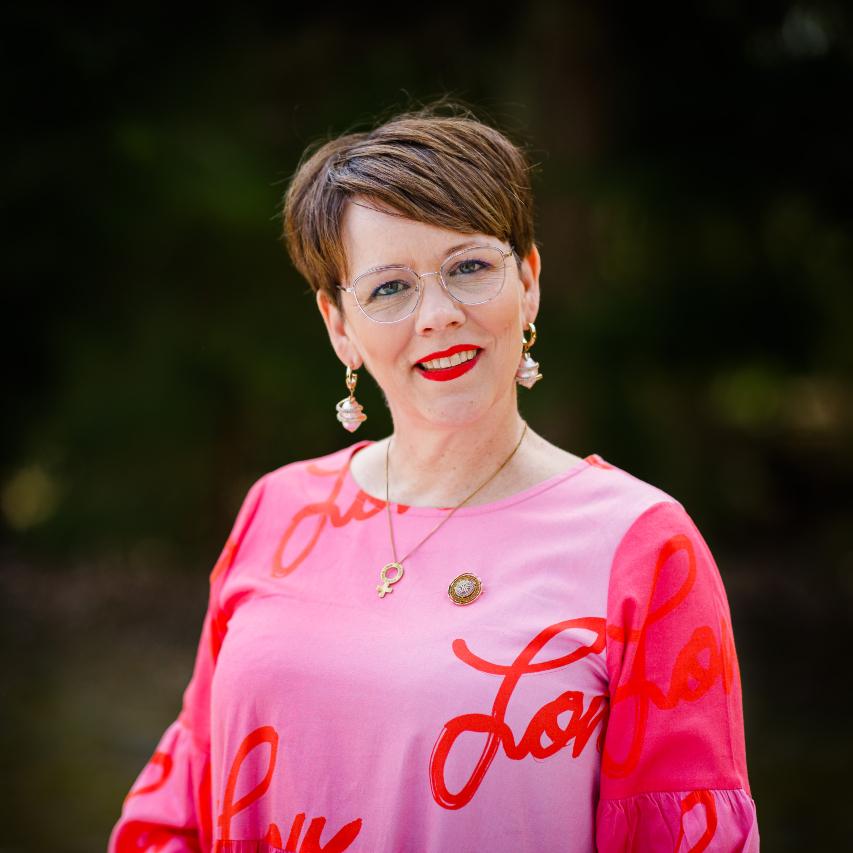 Bild på Pia Sundell, förbundsordförande för Svenska Kvinnoförbundet