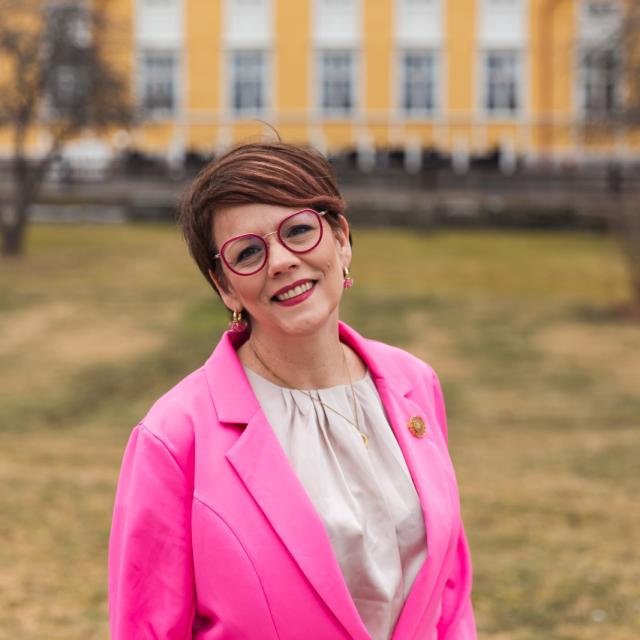 Bild på Pia Sundell, förbundsordförande för Svenska Kvinnoförbundet